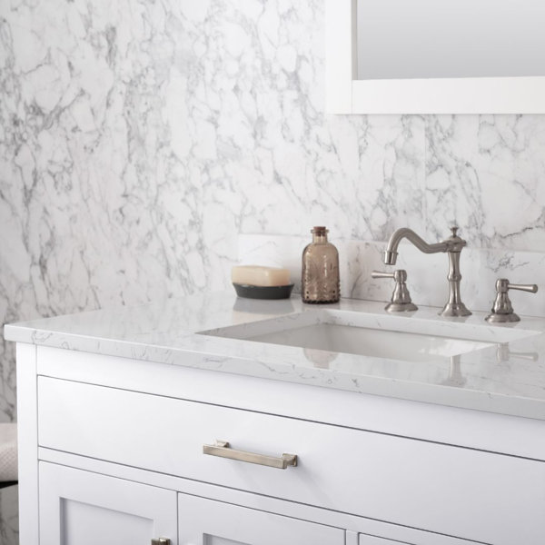 Mercury Row® Atencio 42'' Single Bathroom Vanity with Engineered Stone